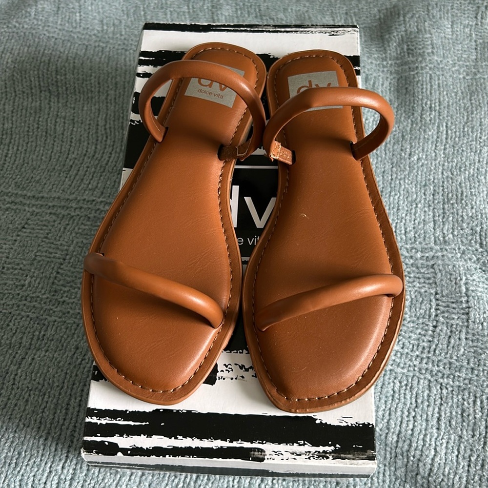 Dolce Vita Tan Leather Sandals
